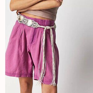 NWT Free People Say So Trouser Shorts in Summer Bloom